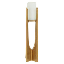 Olivia's Dante Large Gold Finish Candle Holder