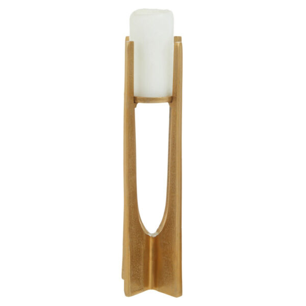 Olivia's Dante Large Gold Finish Candle Holder
