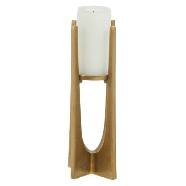 Olivia's Dante Small Gold Finish Candle Holder