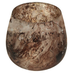 Olivia's Garan Brown Small Candle Holder