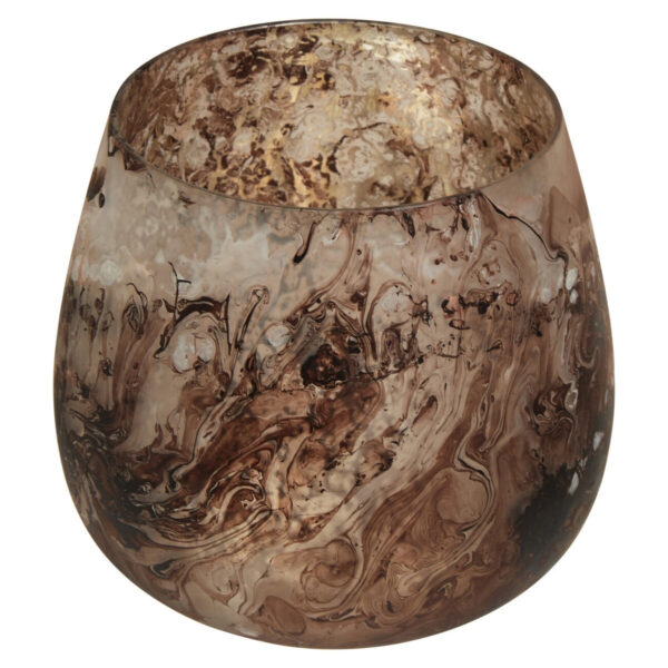 Olivia's Garan Brown Small Candle Holder