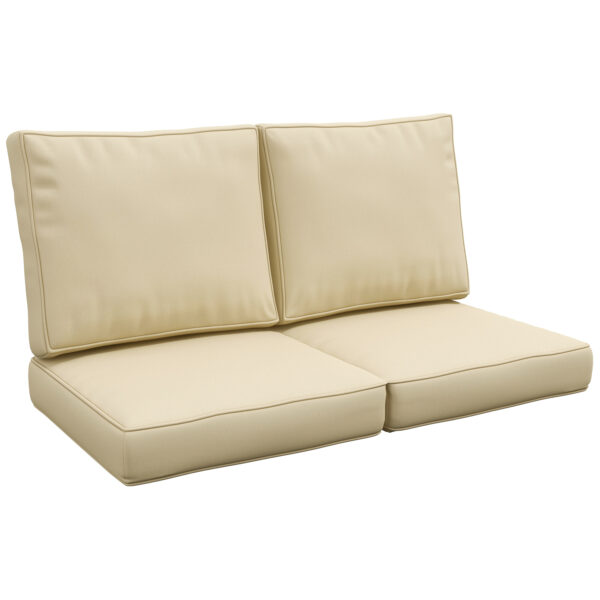 Outsunny Garden Chair Cushions: 3-Piece Set for Indoor & Outdoor Seating, Beige Aosom UK