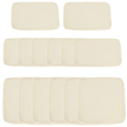 Outsunny Garden Rattan Sofa Seat Cushion Covers Replacement Outdoor, No Cushion Included, Beige