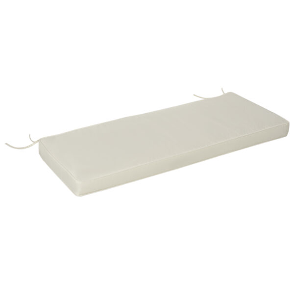 Outsunny Loveseat Bench Cushion: 2-Seater Pad for Swing Furniture, Versatile Indoor & Outdoor Use, Cream White Aosom UK