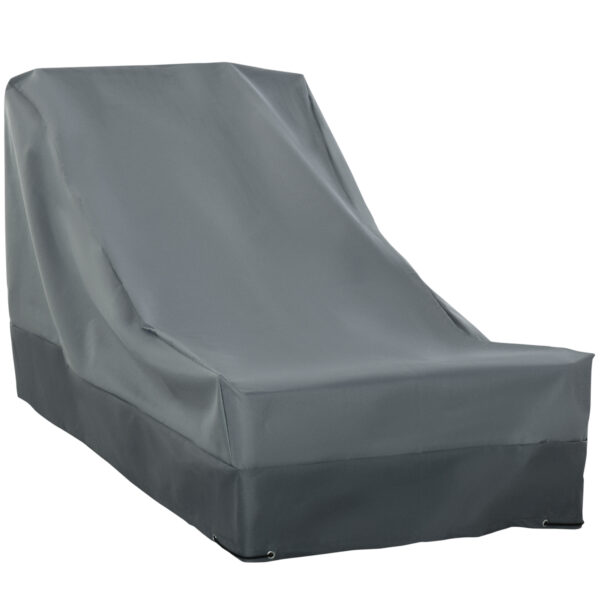 Outsunny Patio Furniture Cover, Rectangular Chair Protection, Water UV Resistant, 600D Oxford Fabric, 200 x 86 x 82 cm Aosom UK