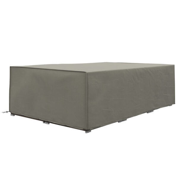 Outsunny Patio Furniture Cover: Rectangular Waterproof Protection for Table & Chairs, 222 x 155 x 67 cm, Grey Aosom UK