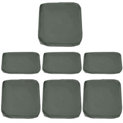Outsunny Rattan Garden Wicker Patio Furniture Cushion Cover Sofa Cover Replacement - COVER ONLY, Grey Aosom UK
