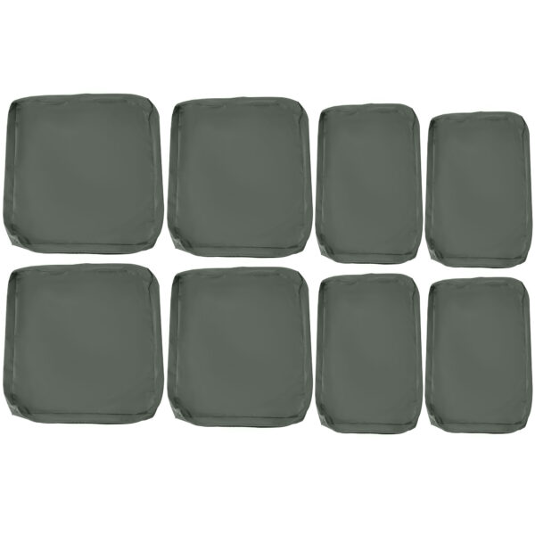 Outsunny Replacement Cushion Cover Garden Rattan Patio Furniture Seat Cover Polyester Outdoor- No Cushion Included Aosom UK