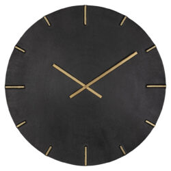 Richmond Interiors Bilal Clock Bilal in Black & Gold