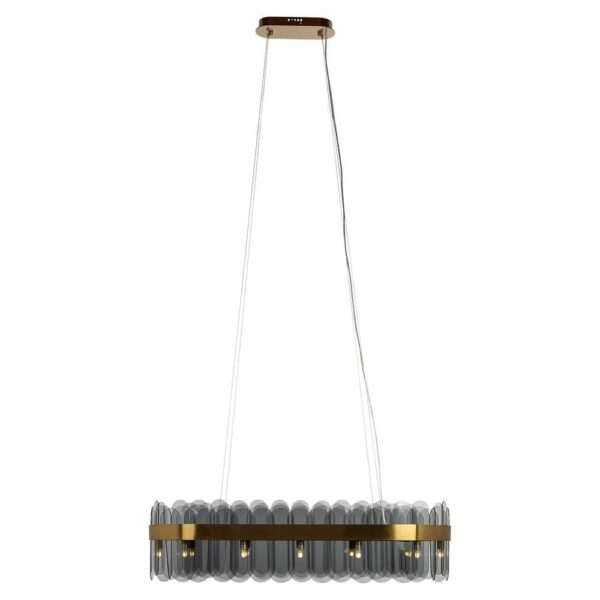 Richmond Interiors Julio Pendant Lamp in Brushed Gold