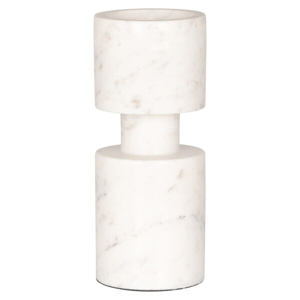 Richmond Interiors Melle White Candle Holder - Large