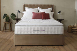 Sleepeezee Graphite Echo 3200 Memory Hybrid Mattress + Premium Divan Bed, Charcoal Grey, No Storage, Single