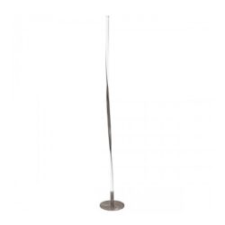 Alimos Tall Twist Floor Lamp In Satin Nickel