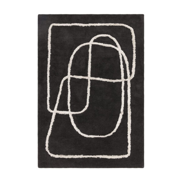 Asiatic Carpets Matrix Rug Infinity Charcoal / 120x170cm