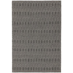 Asiatic Carpets Sloan Hand Woven Rug Black - 160 x 230cm