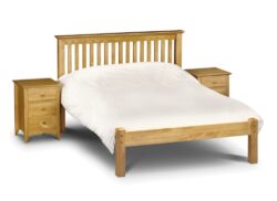 Barcelona - Single - Antique Solid Pine Wooden Bed Frame - Low Foot End - Single - Happy Beds