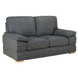 Benton Fabric 2 Seater Sofa In Slate