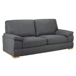 Benton Fabric 3 Seater Sofa In Slate