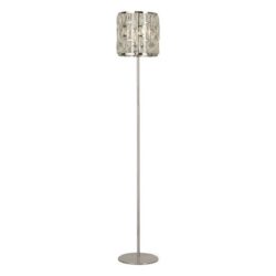 Bijou 1 Bulb Floor Lamp In Chrome With Crystal Glass