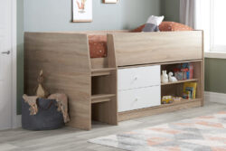 Birlea Leyton Kids Storage Cabin Bed, Single