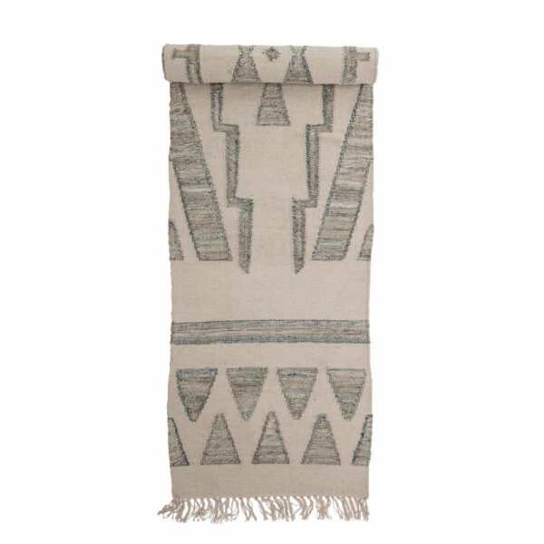 Bloomingville Delara Wool Rug in Green