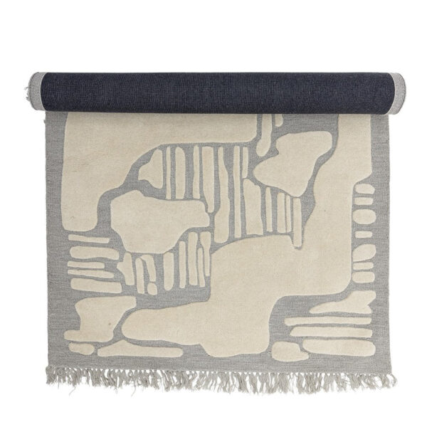 Bloomingville Napoli Grey Wool Rug