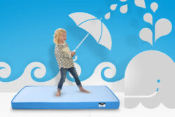 Cot Bed Mattress (140cm x 70cm) - JAY-BE Waterproof Foam Free Toddler Mattress