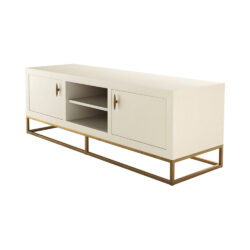 DI Designs Hampton TV Unit - Ivory Shagreen