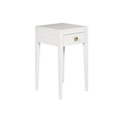 DI Designs Radford Bedside Table 1 Drawer - White