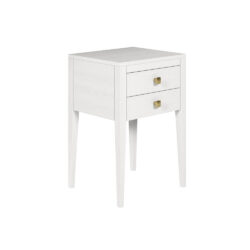 DI Designs Radford Bedside Table 2 Drawers - White