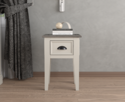 Dartmouth Oak and Soft White Painted Bedside Table