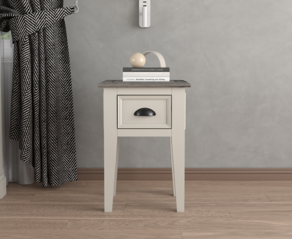 Dartmouth Oak and Soft White Painted Bedside Table