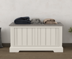 Dartmouth Oak and Soft White Painted Blanket Box