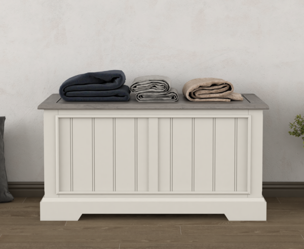 Dartmouth Oak and Soft White Painted Blanket Box