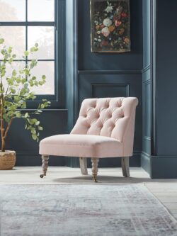 Domme Armchair - Oat Cotton Linen