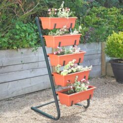 Easylife Planter Shelf in Blue, Size 5-Tier