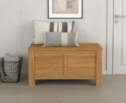 Eclipse Solid Oak Blanket Box