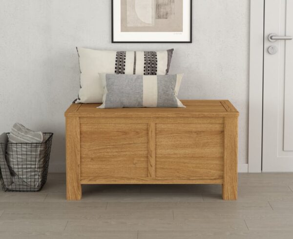Eclipse Solid Oak Blanket Box