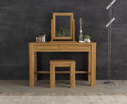 Eclipse Solid Oak Dressing Table Set