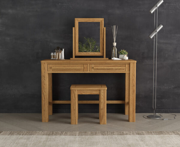 Eclipse Solid Oak Dressing Table Set
