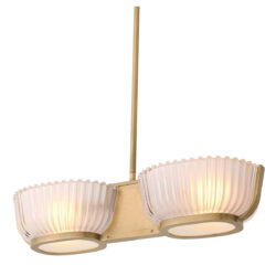Eichholtz Artos Double Chandelier in Vintage Brass Finish