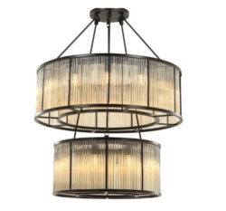 Eichholtz Bernardi Chandelier in Bronze