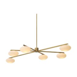 Eichholtz Large Evergreen Rectangular Chandelier in Antique Brass