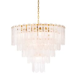 Eichholtz Riveria Chandelier in Gold Finish