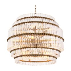 Eichholtz Scottsdale Round Chandelier in Antique Brass
