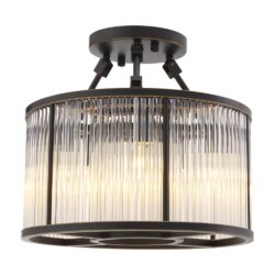 Eichholtz Small Bernardi Rectangular Chandelier in Bronze Highlight