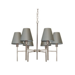 Elstead Lucerne 6 Light Chandelier Brushed Nickel