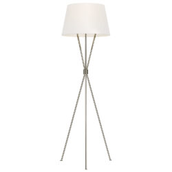 Elstead Penny Floor Lamp Polished Nickel