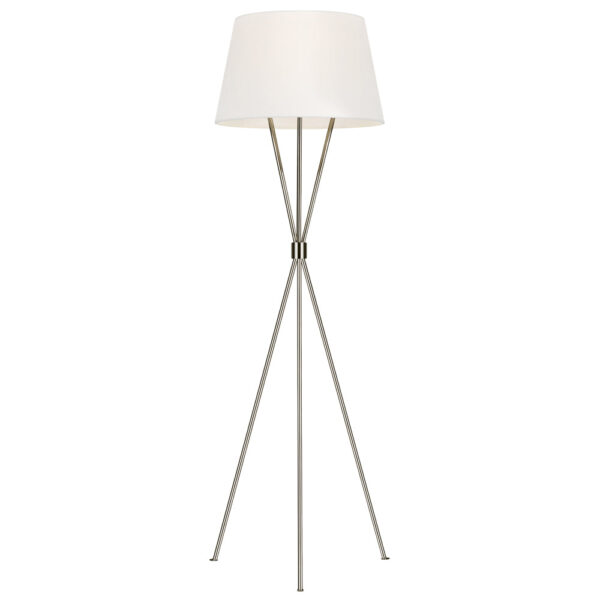 Elstead Penny Floor Lamp Polished Nickel