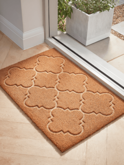 Embossed Quatrefoil Doormat - Large